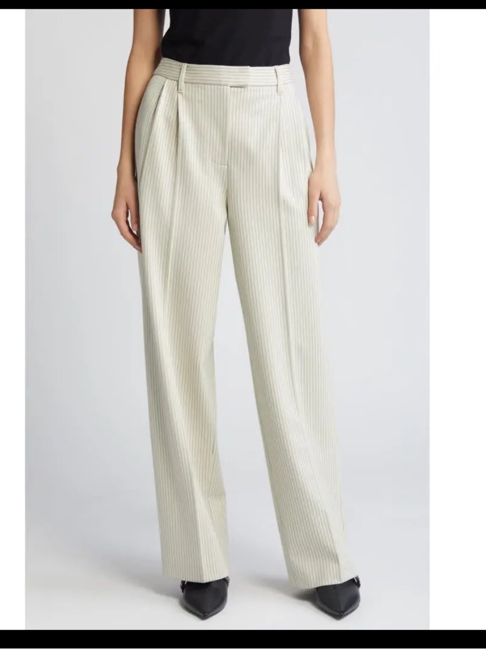 NWT Rag & Bone Marianne Ponte Pants in Ivory Stripe - Medium
